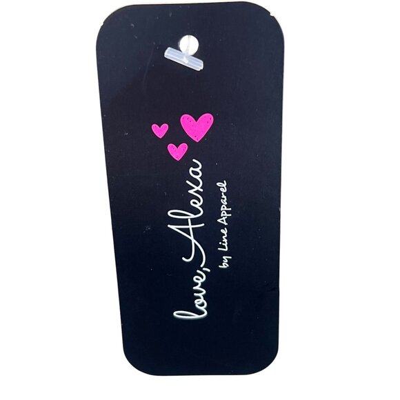 Love Alexa Girls Short Sleeve Top Size L Floral Embroidered Ruffled Hem Lace Up - Picture 5 of 11